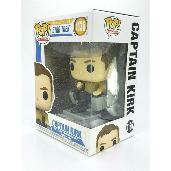Funko 1136 CAPTAIN KIRK in Chair Star Trek Original Series TV Pop NEW Unopened - Picture 8 of 10